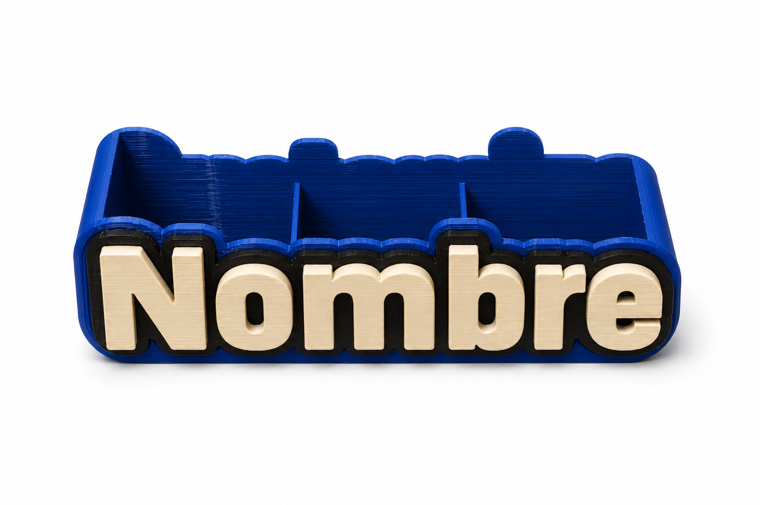 Organizador de Escritorio 3D Personalizado con Nombre · foto 1 de 2